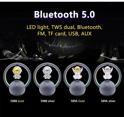 UTHIA Portable Bluetooth 5.0 Speaker | 3D Surround Sound with LED Lights &amp; TWS Pairing