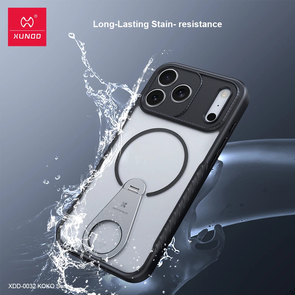 XUNDD Magnetic Shockproof Kickstand Case – Strong Grip &amp; Full Camera Protection