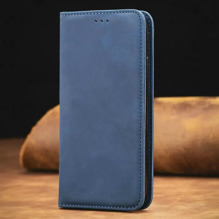 Luxury PU Leather Wallet Case – Magnetic, Shockproof &amp; 360° Full Protection