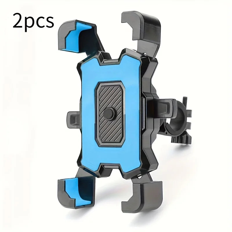 2PCS 360° Rotatable &amp; Adjustable Bike/Motorcycle Phone Mount - Shockproof, Anti-Slip Holder For phone, - Durable Abs Material