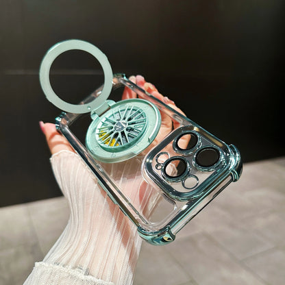 Luxury Magnetic Shockproof Armor Case with Camera Protection &amp; Kickstand for iPhone 16/15/14/13/12/11/X Series