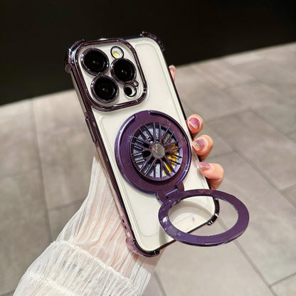 Luxury Magnetic Shockproof Armor Case with Camera Protection &amp; Kickstand for iPhone 16/15/14/13/12/11/X Series