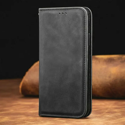 Luxury PU Leather Wallet Case – Magnetic, Shockproof &amp; 360° Full Protection
