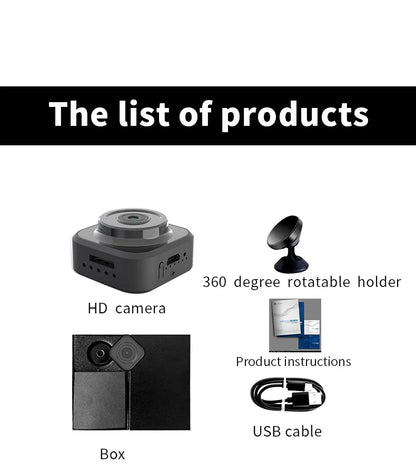 SQ12 1080P Mini WiFi Camera | Portable Magnetic Night Vision Security Cam