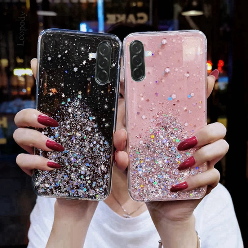 Starry Sky Glitter Case for Samsung Galaxy A56 – Stylish &amp; Durable Protection
