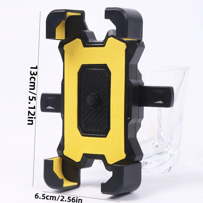 2PCS 360° Rotatable &amp; Adjustable Bike/Motorcycle Phone Mount - Shockproof, Anti-Slip Holder For phone, - Durable Abs Material