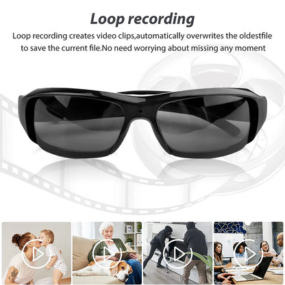 1080P Full HD Spy Glasses Camera | Hidden Sunglasses Camcorder with TF Card Slot