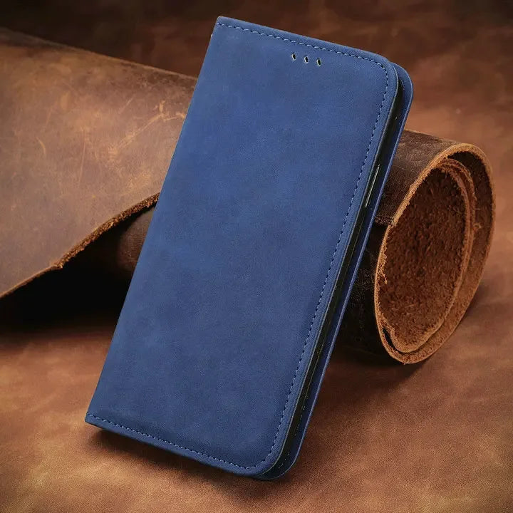 Luxury PU Leather Wallet Case – Magnetic, Shockproof &amp; 360° Full Protection