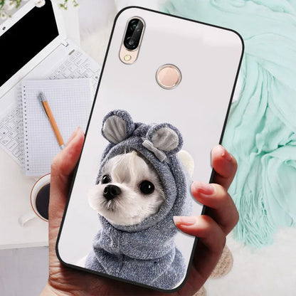 Cute Cartoon Animal Phone Case for Huawei P20 Lite – Ultra Thin Soft Silicone Cover
