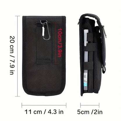 6.3 Inch Multi-Functional Mobile Phone Bag Oxford Fabric Pocket Cell Phone Belt Pouch Case Men&