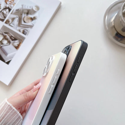 Geometric Tempered Glass Phone Case – Heavy Duty, Anti-Scratch &amp; Stylish Protection
