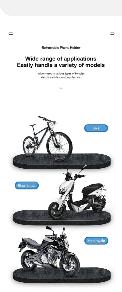 🏍️ Motorcycle Phone Waterproof Bracket – Universal 6.7&quot; Mount