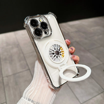 Luxury Magnetic Shockproof Armor Case with Camera Protection &amp; Kickstand for iPhone 16/15/14/13/12/11/X Series