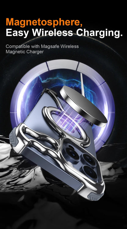 Magnetic Metal Phone Anti-fall Cover