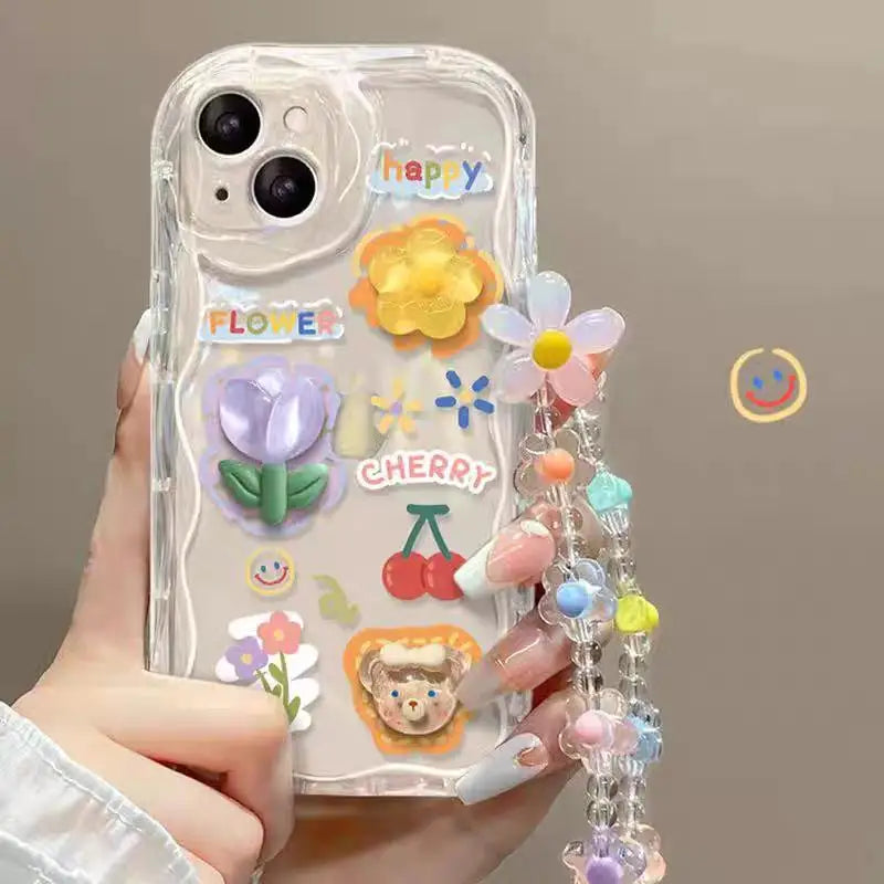 Cute Anime Cartoon Soft Silicone Full Coverage Case – Stylish Protection for Your Phone