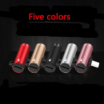 GOLDFOX 2-in-1 Lightning to 3.5mm AUX &amp; Charging Adapter | Audio + Power Splitter for iPhone