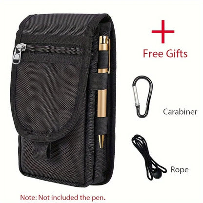 6.3 Inch Multi-Functional Mobile Phone Bag Oxford Fabric Pocket Cell Phone Belt Pouch Case Men&