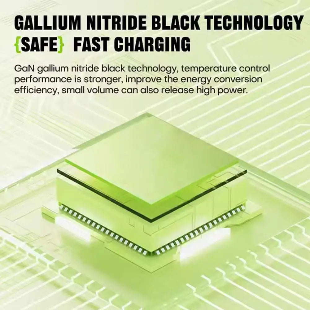 GaN Dual-Port Fast Charger with Retractable Type-C Cable | 30W + 22.5W Super Fast Charging | Compact &amp; Foldable Travel Adapter