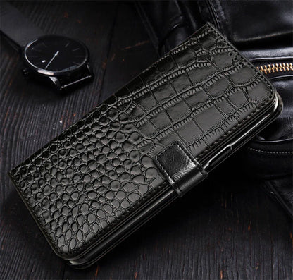 Luxury Leather Animal Design Flip Case with Holder – Full Protection &amp; Stylish Look