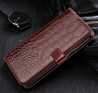 Luxury Leather Animal Design Flip Case with Holder – Full Protection &amp; Stylish Look