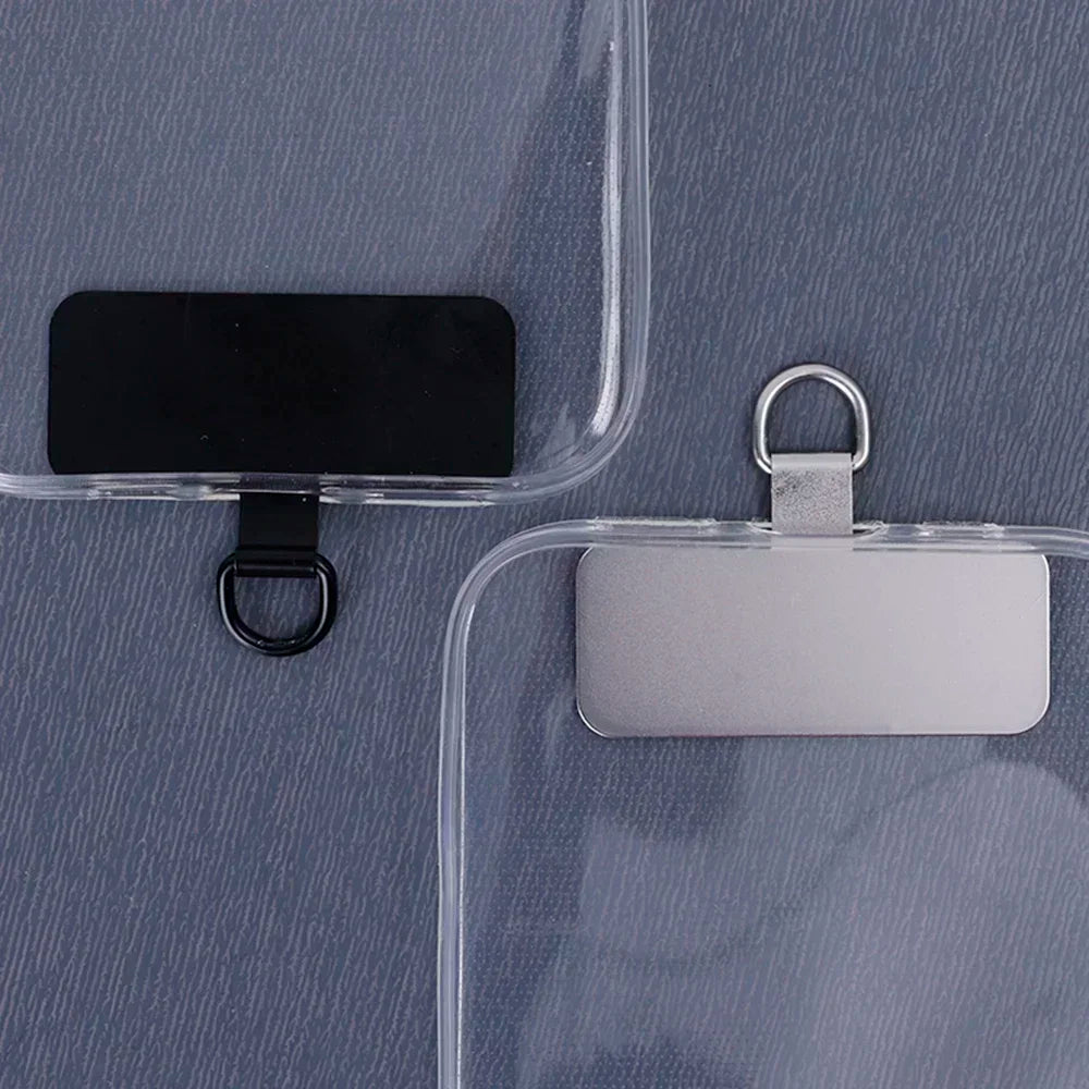 Durable Stainless Steel Phone Tether Clip – Anti-Loss Lanyard Tab Card, Ultra-Thin Sling Piece (1/2/3Pcs)