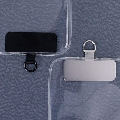 Durable Stainless Steel Phone Tether Clip – Anti-Loss Lanyard Tab Card, Ultra-Thin Sling Piece (1/2/3Pcs)