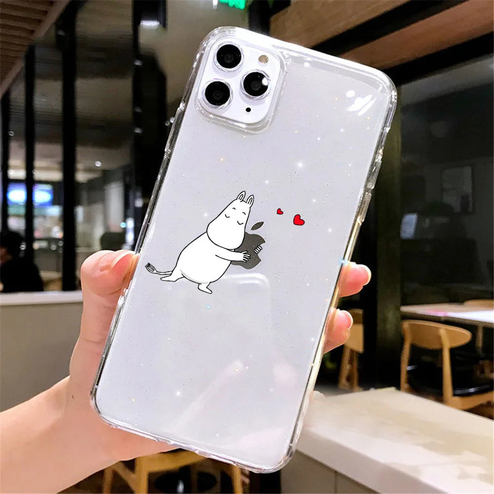 Cute Cartoon Koala &amp; Kitten Soft Phone Case for iPhone – Full Coverage, Anti-Scratch, Washable