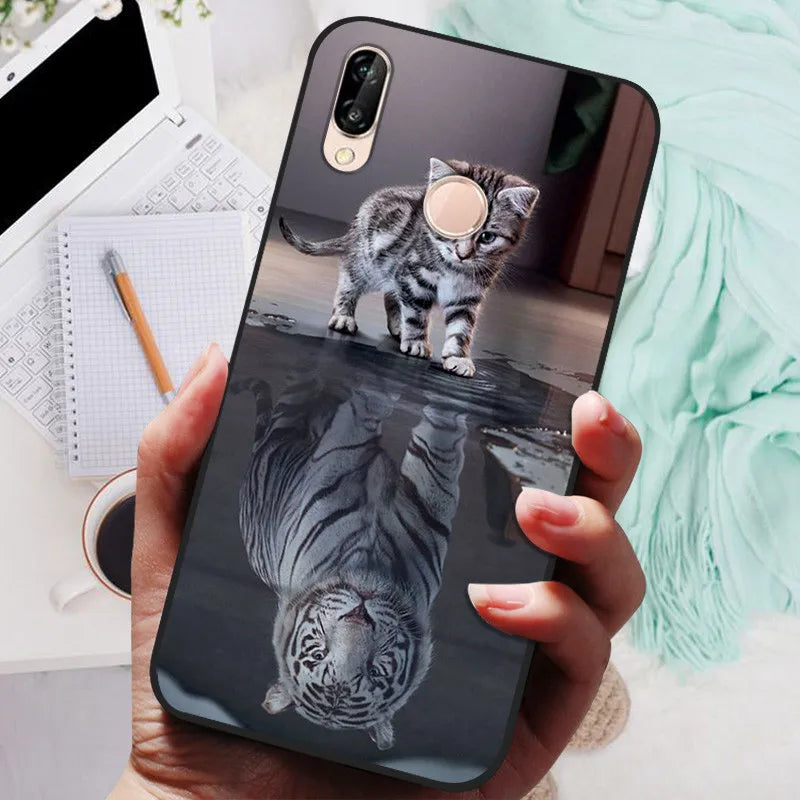 Cute Cartoon Animal Phone Case for Huawei P20 Lite – Ultra Thin Soft Silicone Cover