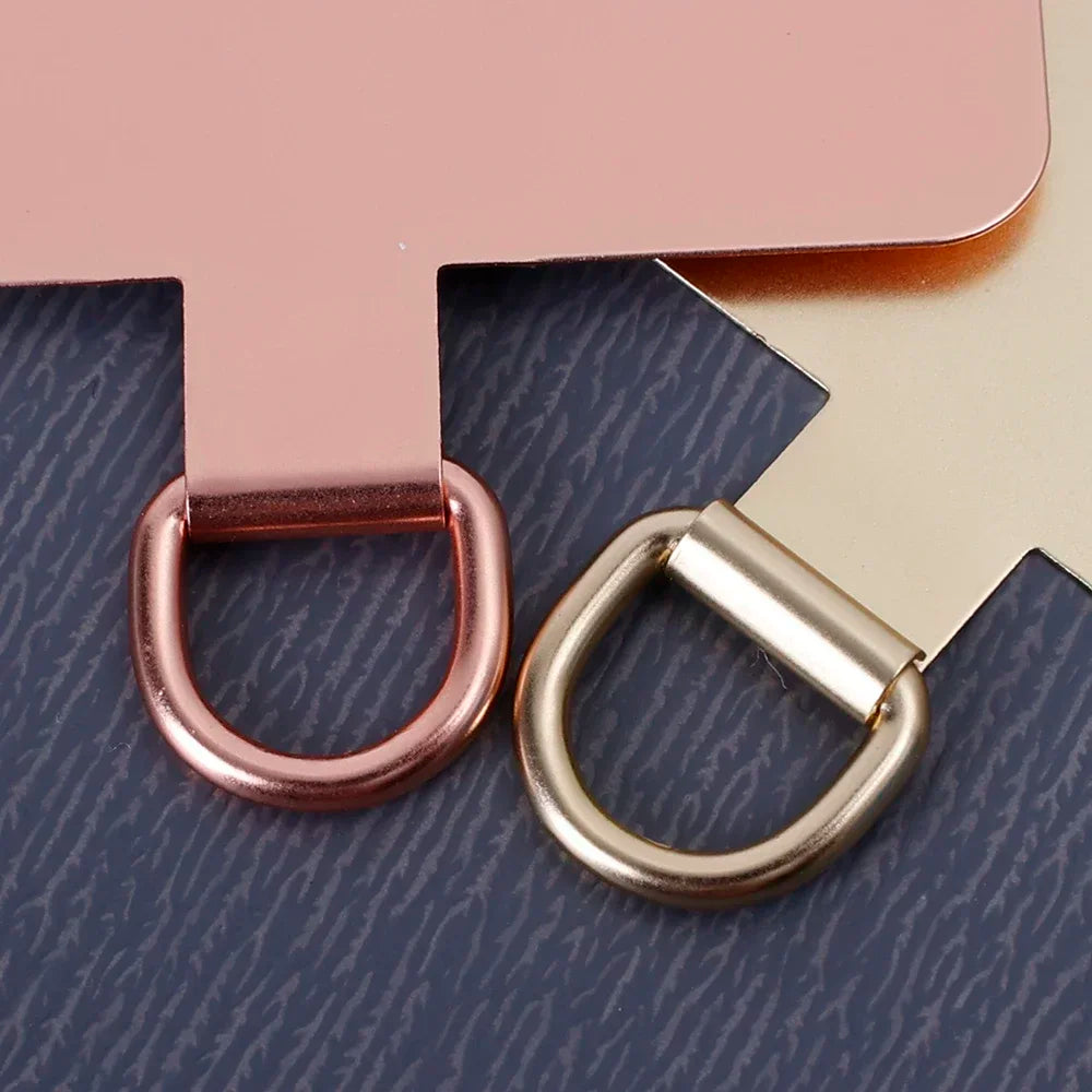 Durable Stainless Steel Phone Tether Clip – Anti-Loss Lanyard Tab Card, Ultra-Thin Sling Piece (1/2/3Pcs)