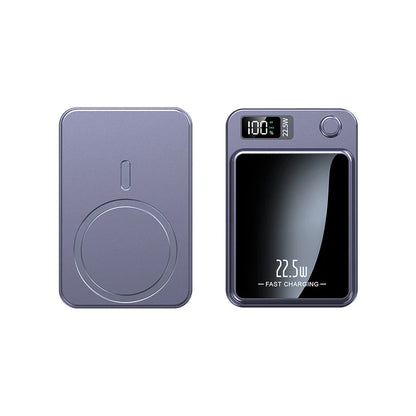 Magnetic Wireless Power Bank – 22.5W PD Fast Charging + 15W Qi Wireless Charger for iPhone, Xiaomi, Huawei &amp; More
