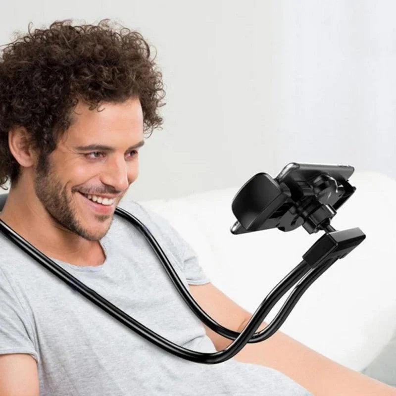 Flexible Mobile Phone Holder Hanging Neck Lazy Necklace Bracket Bed360 Degree Phones Holder Stand For iPhone Xiaomi Samsung