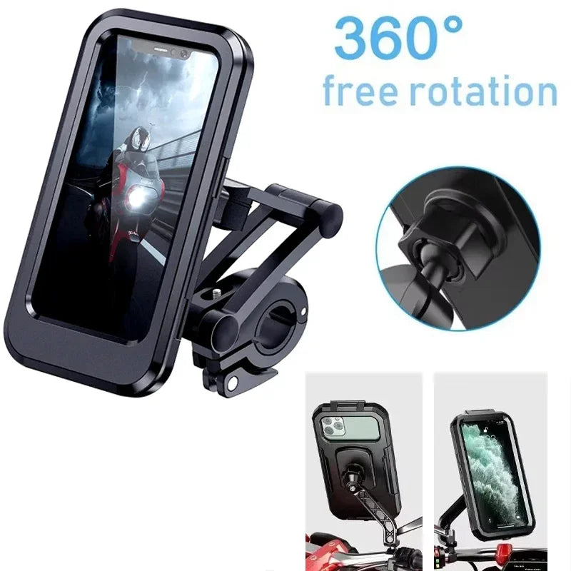 🏍️ Motorcycle Phone Waterproof Bracket – Universal 6.7&quot; Mount