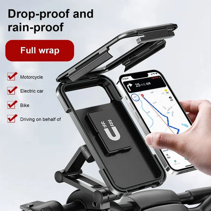 🏍️ Motorcycle Phone Waterproof Bracket – Universal 6.7&quot; Mount