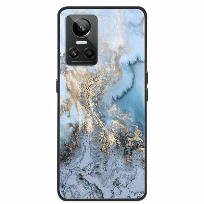 Cartoon &amp; Floral Soft Silicone Case for Realme GT Neo 3 – Shockproof Black Cover