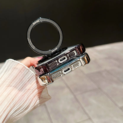 Luxury Magnetic Shockproof Armor Case with Camera Protection &amp; Kickstand for iPhone 16/15/14/13/12/11/X Series