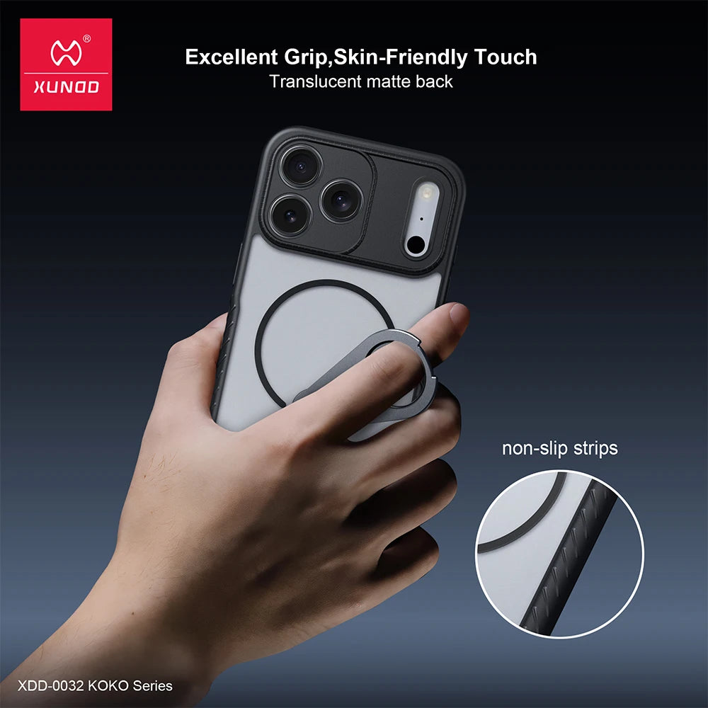 XUNDD Magnetic Shockproof Kickstand Case – Strong Grip &amp; Full Camera Protection