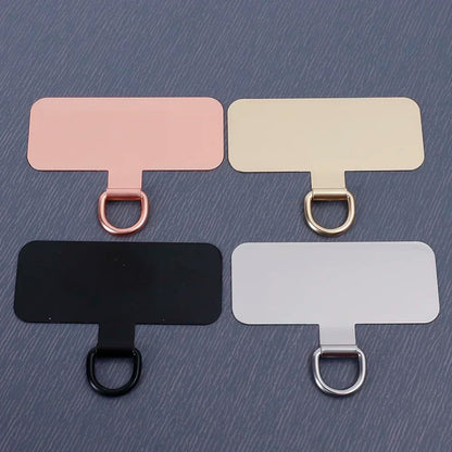 Durable Stainless Steel Phone Tether Clip – Anti-Loss Lanyard Tab Card, Ultra-Thin Sling Piece (1/2/3Pcs)